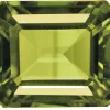 Peridot, Octagon, 8x6mm