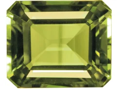 Peridot, Octagon, 8x6mm
