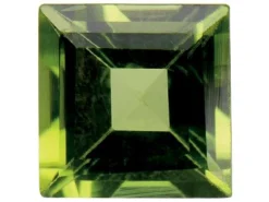 Peridot, Square, 4x4mm