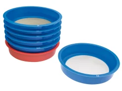 7 Piece Stackable Enamel Sifting Set, 60 To 325 Mesh