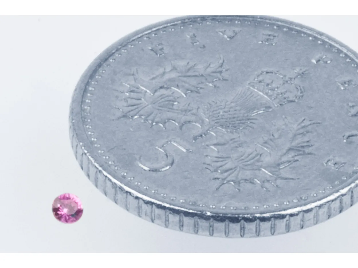 Pink Sapphire, Round, 1.75mm