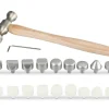 Planishing Hammer With 9 Steel And 9 Delrin Heads
