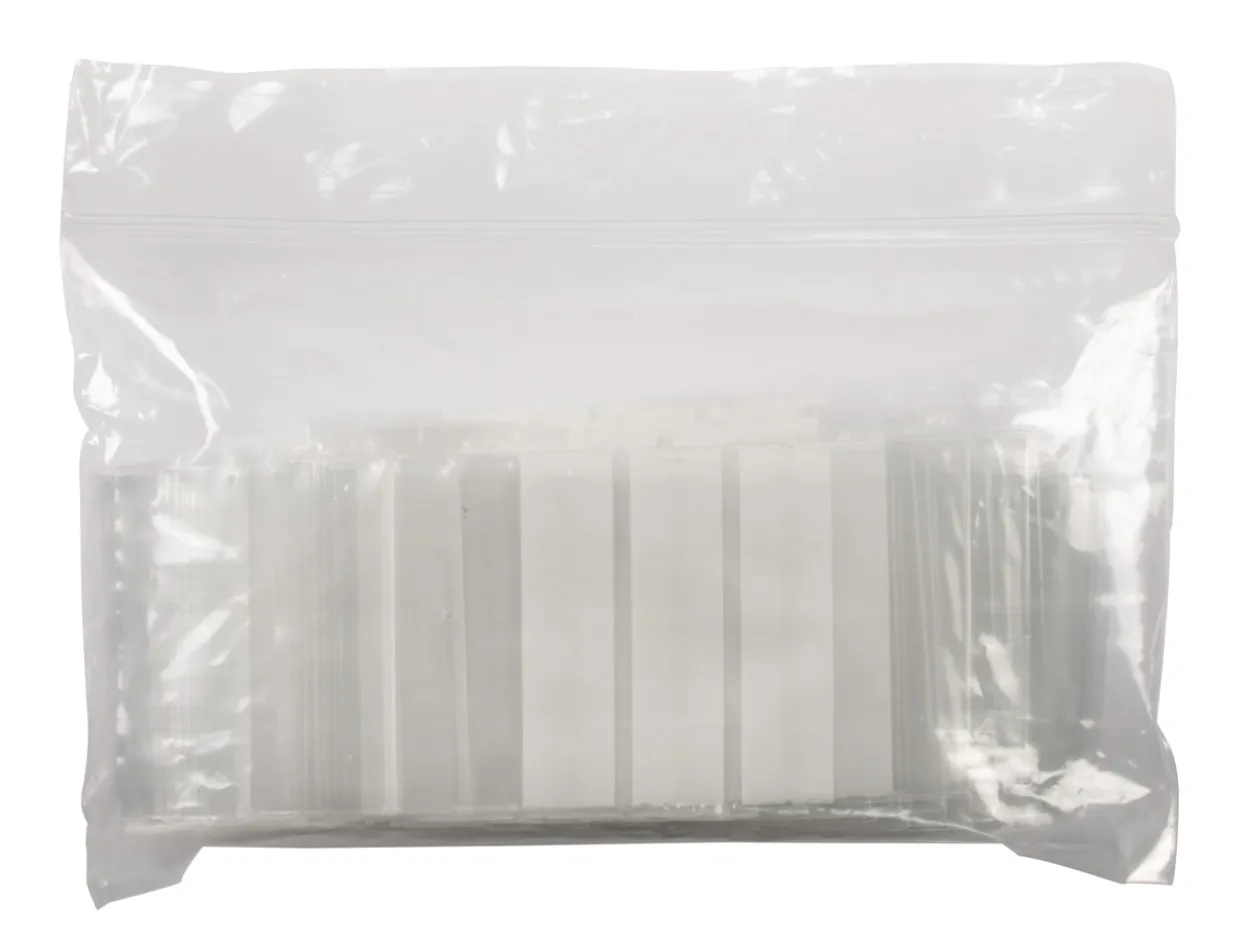 Plastic Bags With Write On Strips Extra Small 35x60mm Resealable Pack of 100