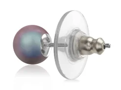 Plastic Ear Backs With Silver Plated Metal Centre Pack of 20