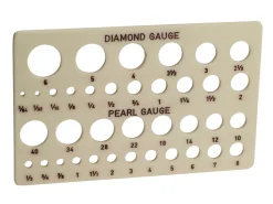 Plastic Gauge For Diamonds And Pearls