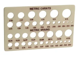 Plastic Gauge For Diamonds And Pearls
