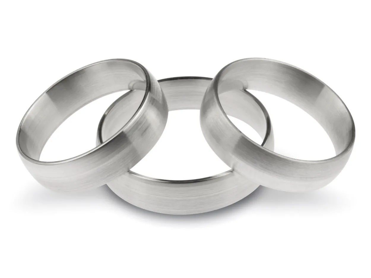 Platinum Blended Court Wedding Ring 2.0mm, Size M, 1.3mm Wall, Hallmarked, Wall Thickness 1.30mm