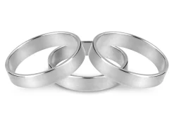 Platinum Flat Wedding Ring 3.0mm, Size K, 5.8g Heavyweight, Hallmarked, Wall Thickness 1.59mm