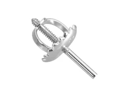 Platinum French Threaded Wire And Scroll Medium