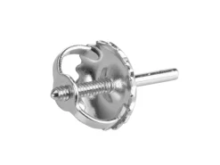 Platinum French Threaded Wire And Scroll Medium
