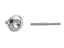 Platinum French Threaded Wire And Scroll Medium
