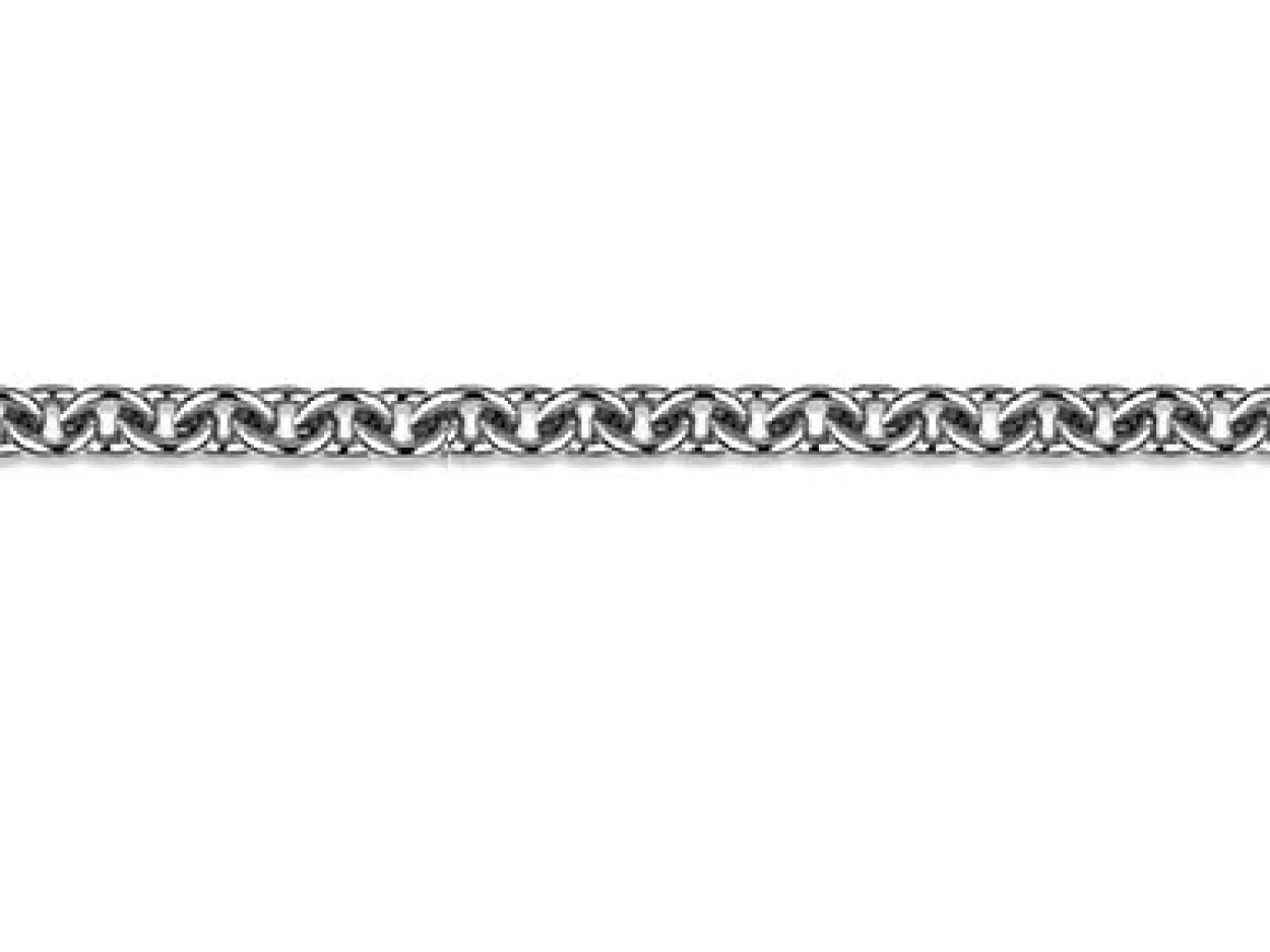 Platinum 1.1mm Round Trace Chain Loose Unhallmarked