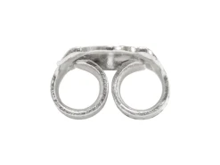 Platinum Scroll Large With Fluted Edge