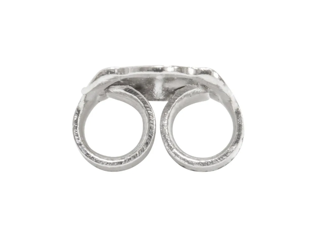 Platinum Scroll Large With Fluted Edge