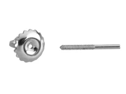Platinum Threaded French Wire And Scroll Heavy