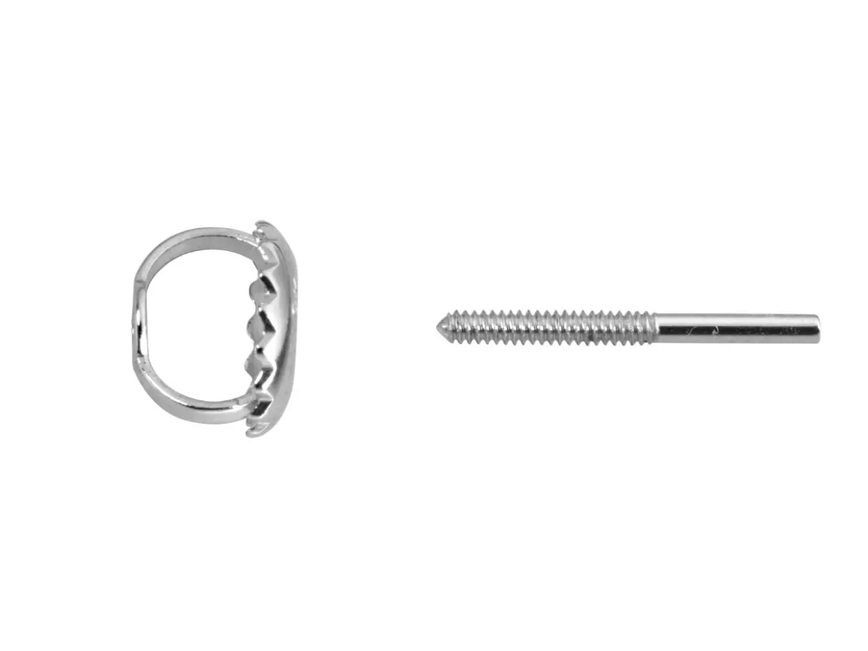 Platinum Threaded French Wire And Scroll Heavy