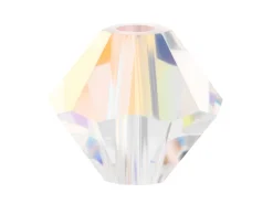 Preciosa Crystal Pack of 24, Bicone, 4mm, Crystal Ab