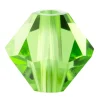 Preciosa Crystal Pack of 24, Bicone, 4mm, Peridot