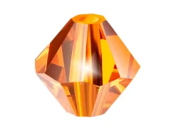 Preciosa Crystal Pack of 24, Bicone, 4mm, Sun