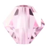 Preciosa Crystal Pack of 24, Bicone, 4mm, Pink Sapphire
