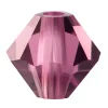 Preciosa Crystal Pack of 24, Bicone, 4mm, Amethyst
