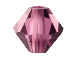 Preciosa Crystal Pack of 24, Bicone, 4mm, Amethyst
