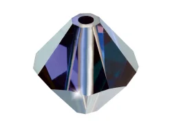 Preciosa Crystal Pack of 24, Bicone, 4mm, Deep Tanzanite
