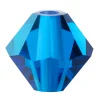 Preciosa Crystal Pack of 24, Bicone, 4mm, Capri Blue