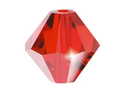 Preciosa Crystal Pack of 24, Bicone, 4mm, Light Siam