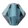Preciosa Crystal Pack of 24, Bicone, 4mm, Montana