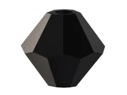 Preciosa Crystal Pack of 12, Bicone, 6mm, Jet