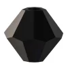 Preciosa Crystal Pack of 24, Bicone, 4mm, Jet