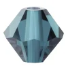 Preciosa Crystal Pack of 12, Bicone, 6mm, Montana