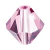 Preciosa Crystal Pack of 24, Bicone, 4mm, Light Amethyst