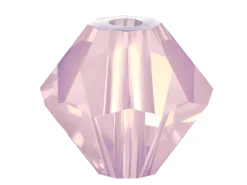 Preciosa Crystal Pack of 12, Bicone, 6mm, Rose Opal