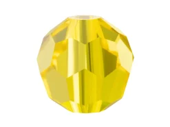 Preciosa Crystal Pack of 12, Round Bead, 4mm, Citrine