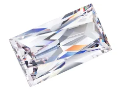 Preciosa Cubic Zirconia, Baguette Princess, 3 X 2mm, White