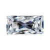 Preciosa Cubic Zirconia, Baguette Princess, 5 X 2.5mm, White