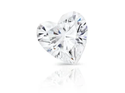 Preciosa Cubic Zirconia, Heart, 2 X 2mm, White