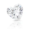 Preciosa Cubic Zirconia, Heart, 5 X 5mm, White
