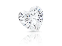 Preciosa Cubic Zirconia, Heart, 5 X 5mm, White