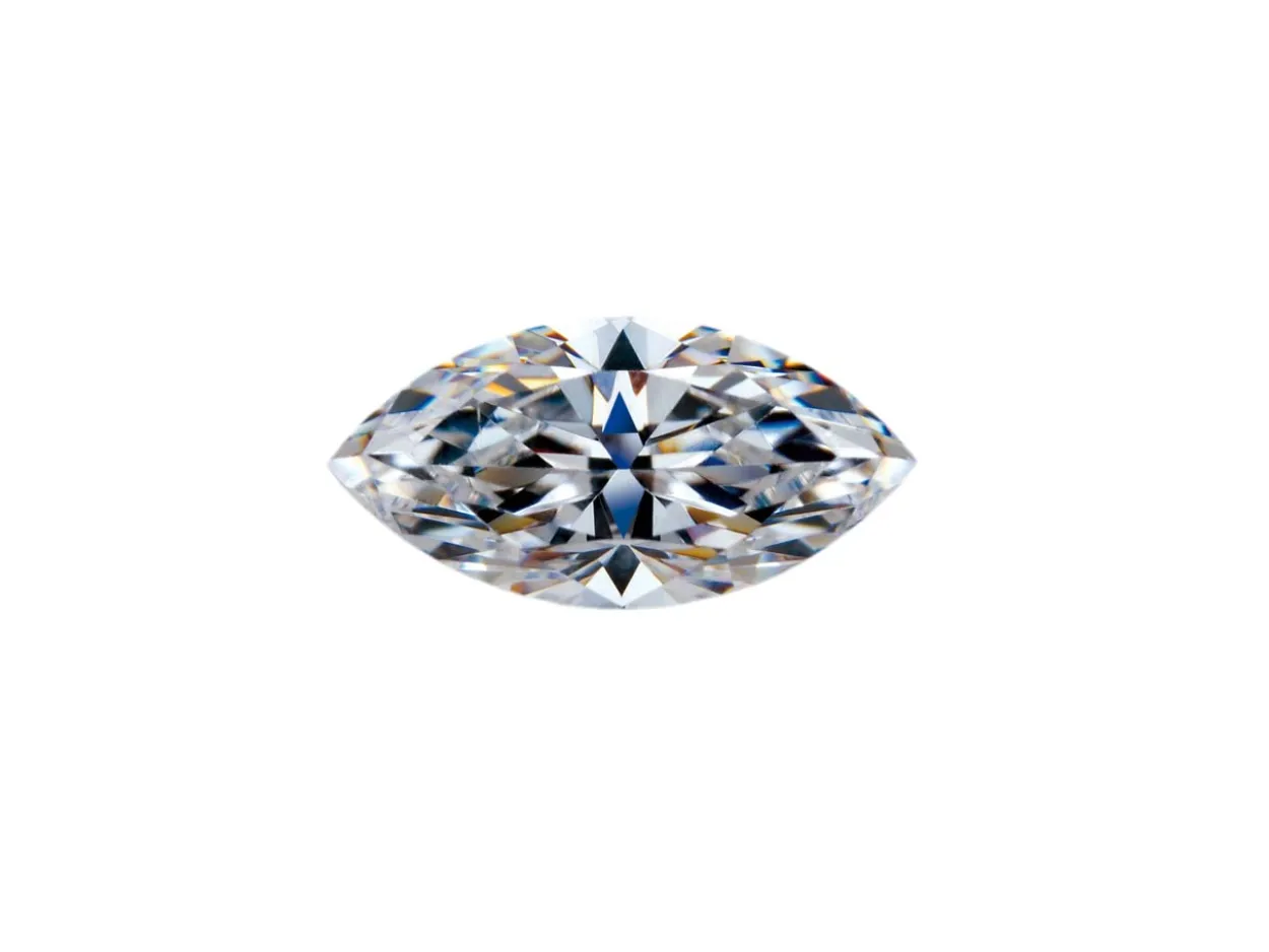 Preciosa Cubic Zirconia, Marquise Diamond, 8 X 4mm, White