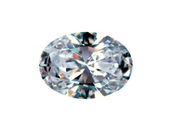 Preciosa Cubic Zirconia, Oval Diamond, 7 X 5mm, White