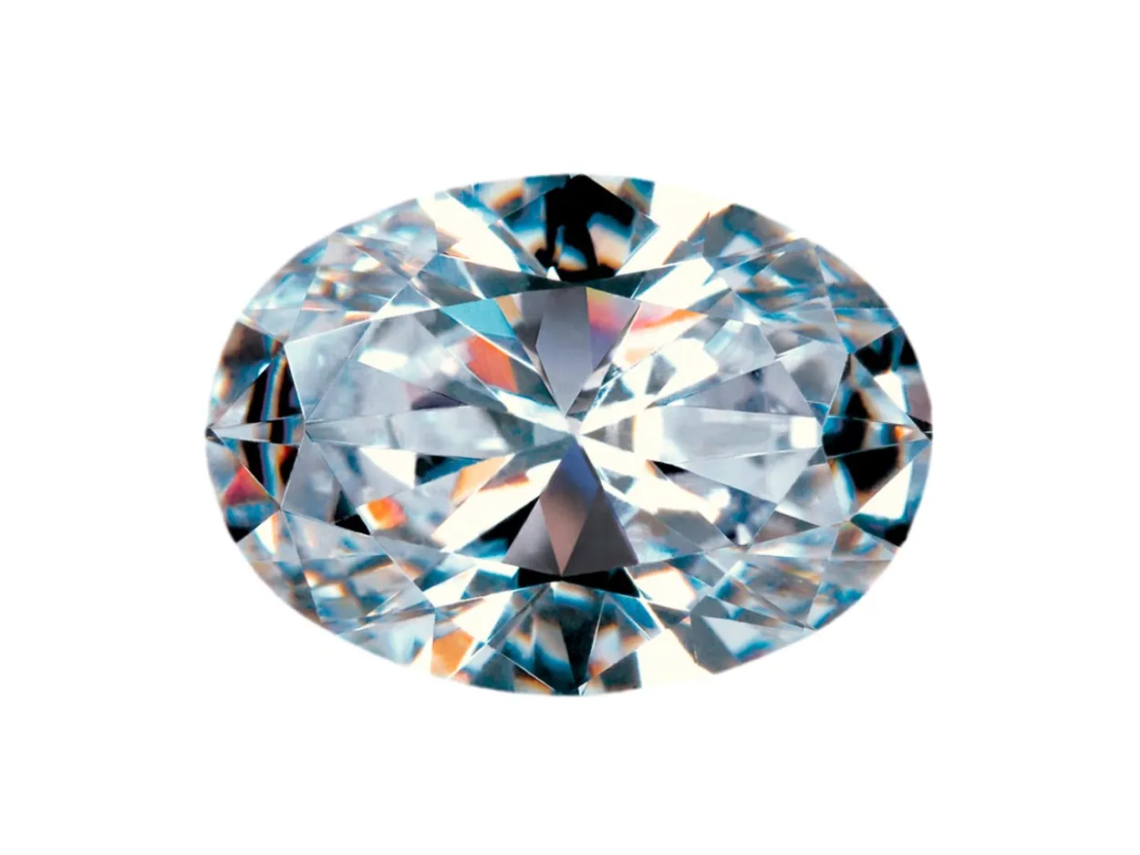 Preciosa Cubic Zirconia, Oval Diamond, 5 X 3mm, White