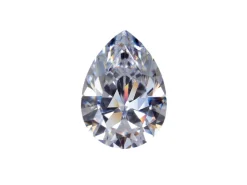 Preciosa Cubic Zirconia, Pear Diamond, 7 X 5mm, White