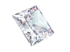 Preciosa Cubic Zirconia, Square Princess, 3 X 3mm, White