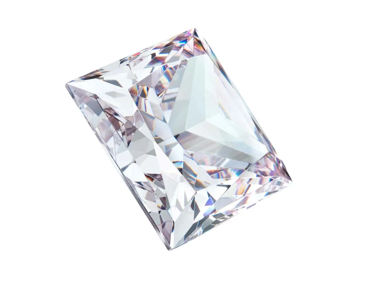 Preciosa Cubic Zirconia, Square Princess, 3 X 3mm, White