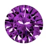 Preciosa Cubic Zirconia, The Alpha Round Brilliant, 5mm, Amethyst