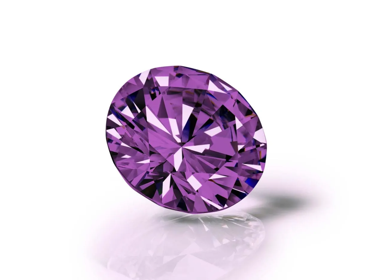 Preciosa Cubic Zirconia, The Alpha Round Brilliant, 5mm, Amethyst