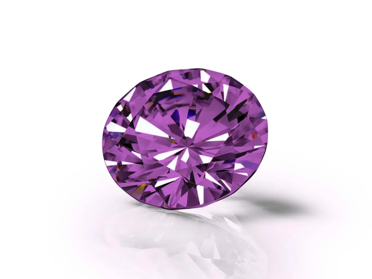Preciosa Cubic Zirconia, The Alpha Round Brilliant, 4mm, Amethyst